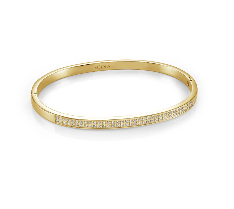 S.STEEL DOUBLE-ROW BANGLE