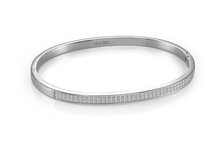 S.STEEL DOUBLE-ROW BANGLE