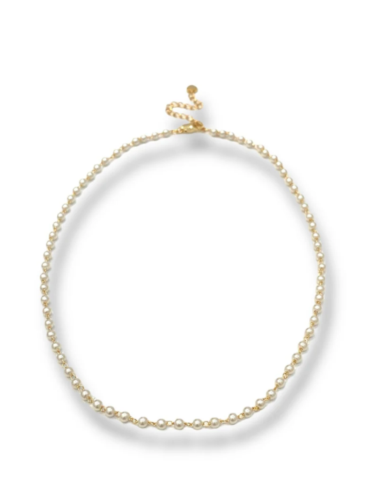 Aria Bead Necklace | Pearl