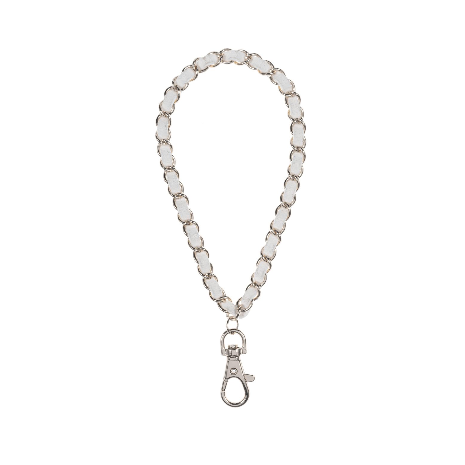 Summer White Silver Phone Wristlet