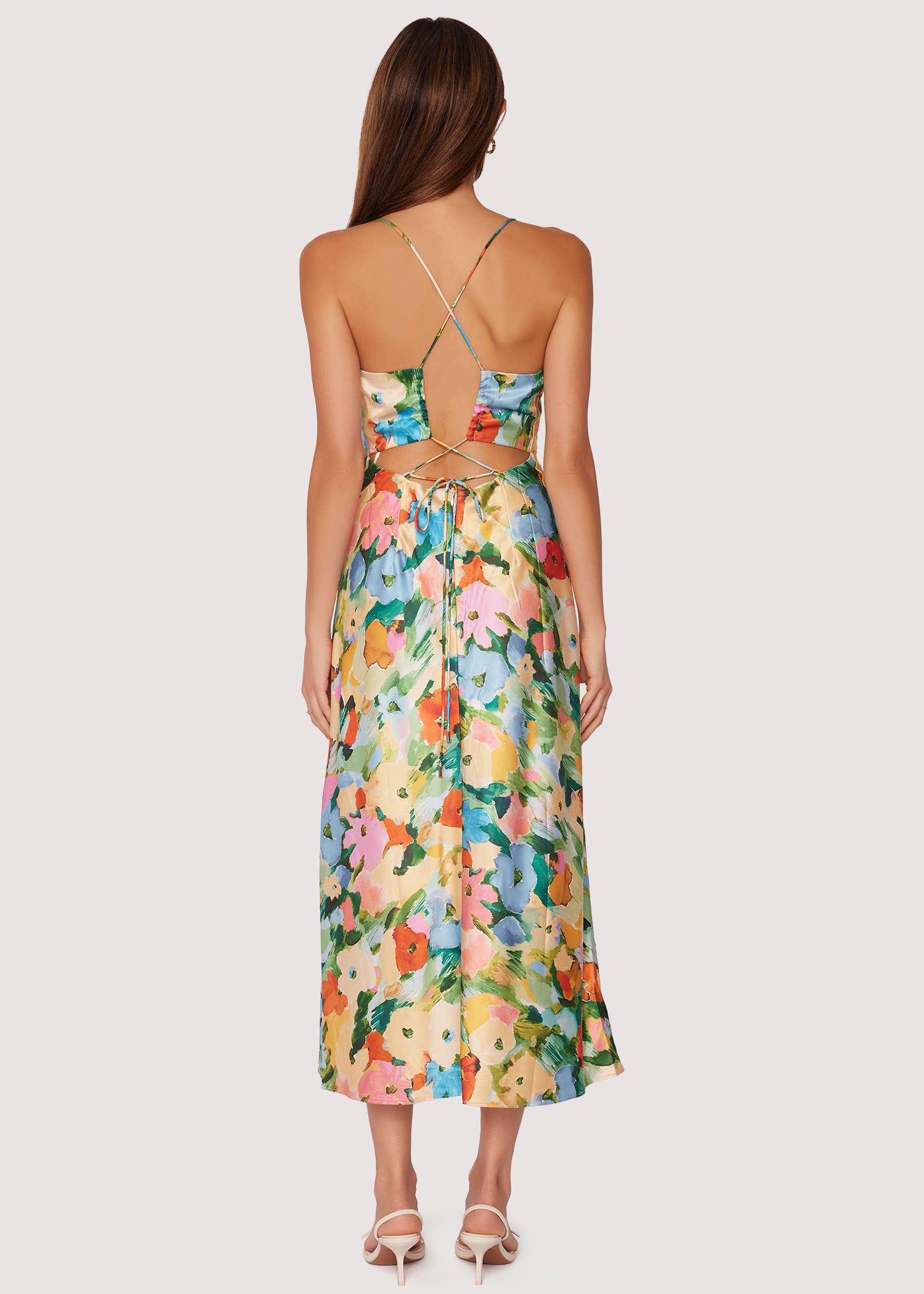 Fantasia Floral Midi Slip Dress