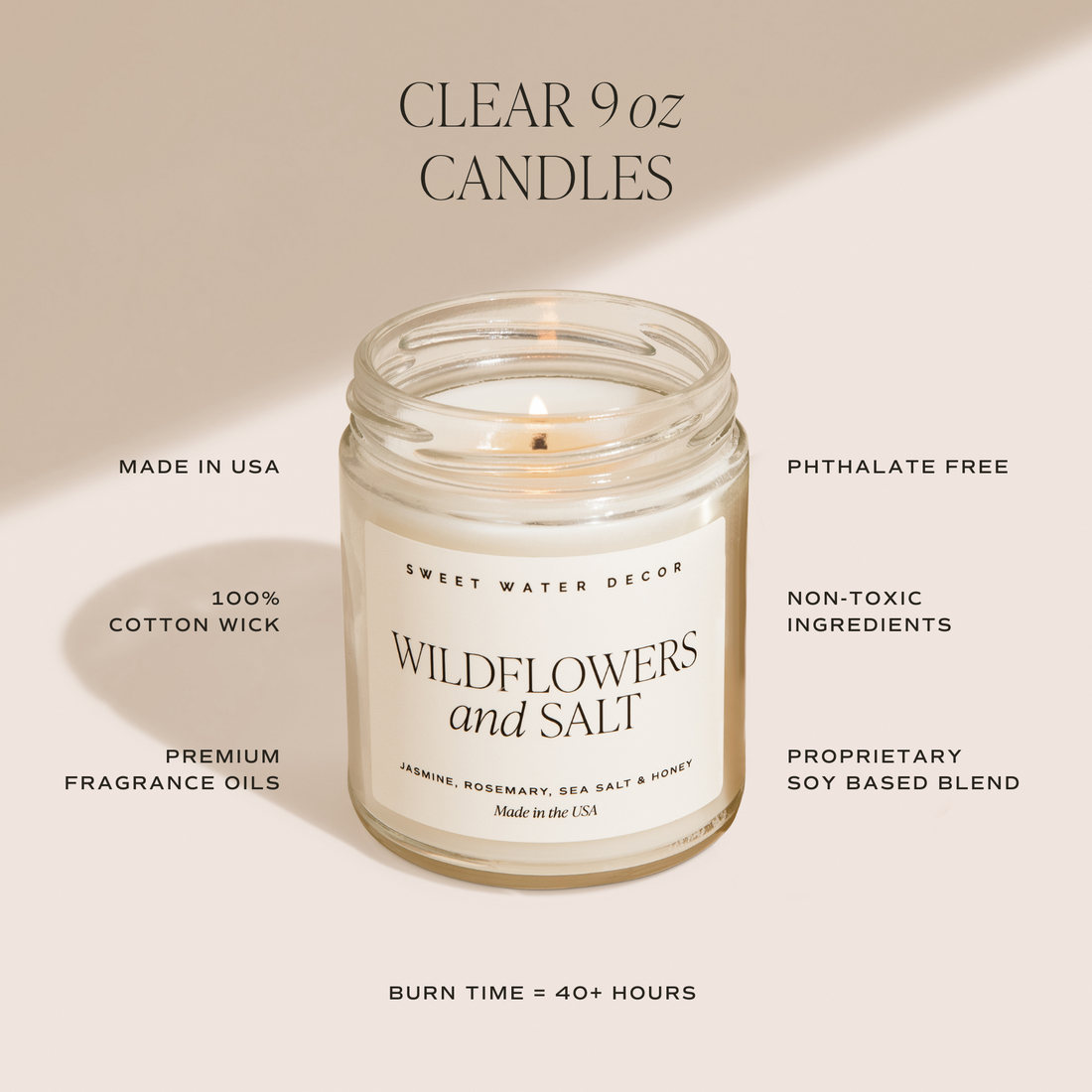 Warm and Cozy 9 oz Soy Candle - Christmas Home Decor & Gifts