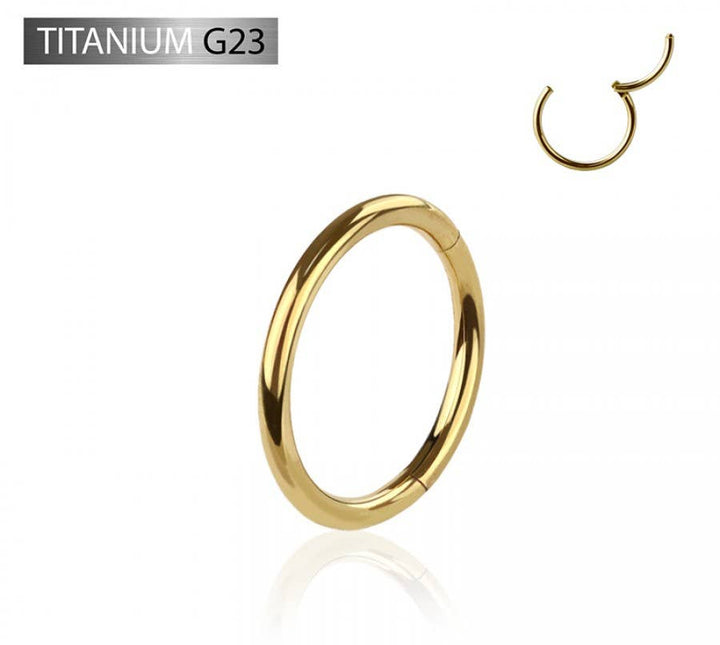 IMPLANT GRADE TITANIUM GOLD HINGED SEGMENT RING