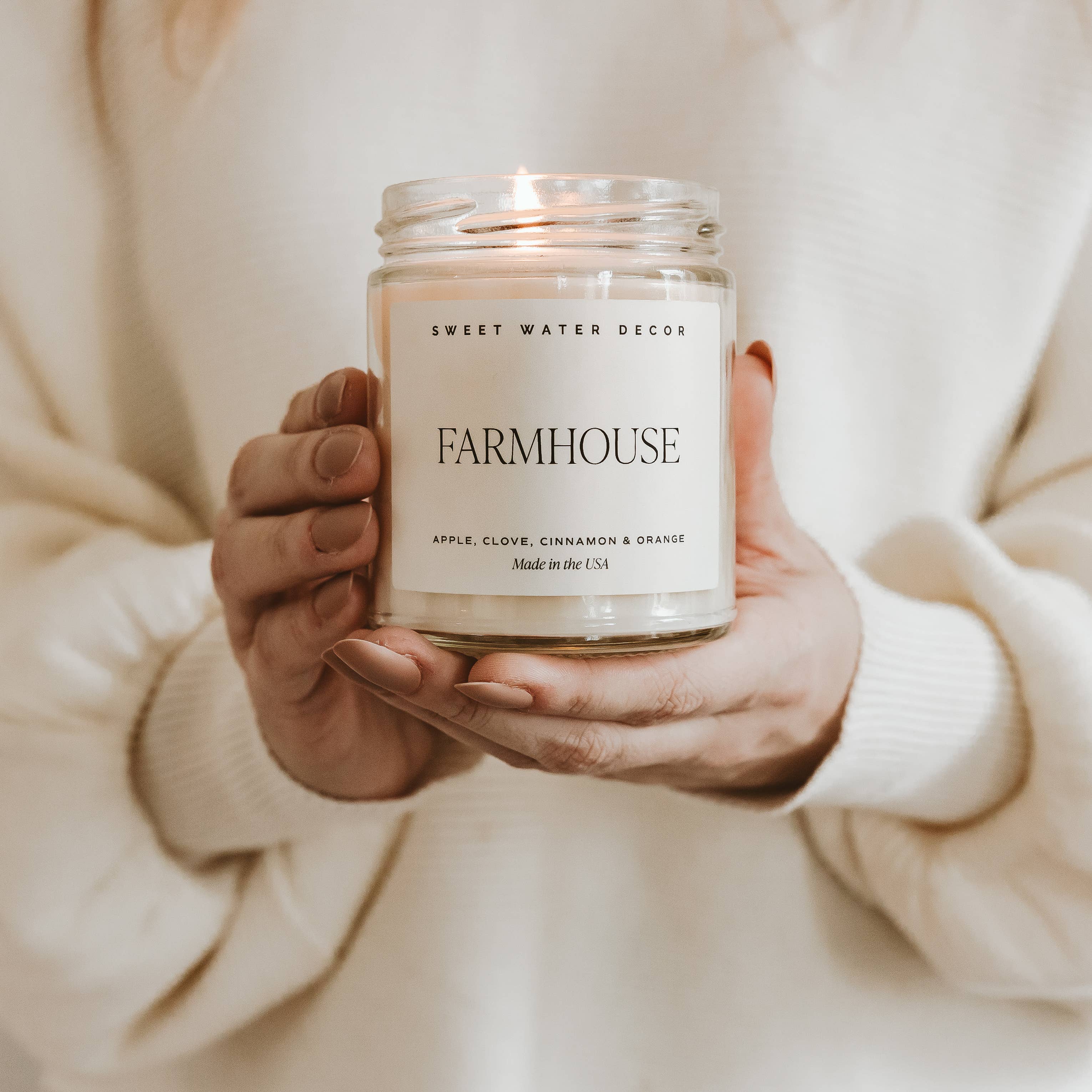 Farmhouse 9 oz Soy Candle - Fall Home Decor & Gifts