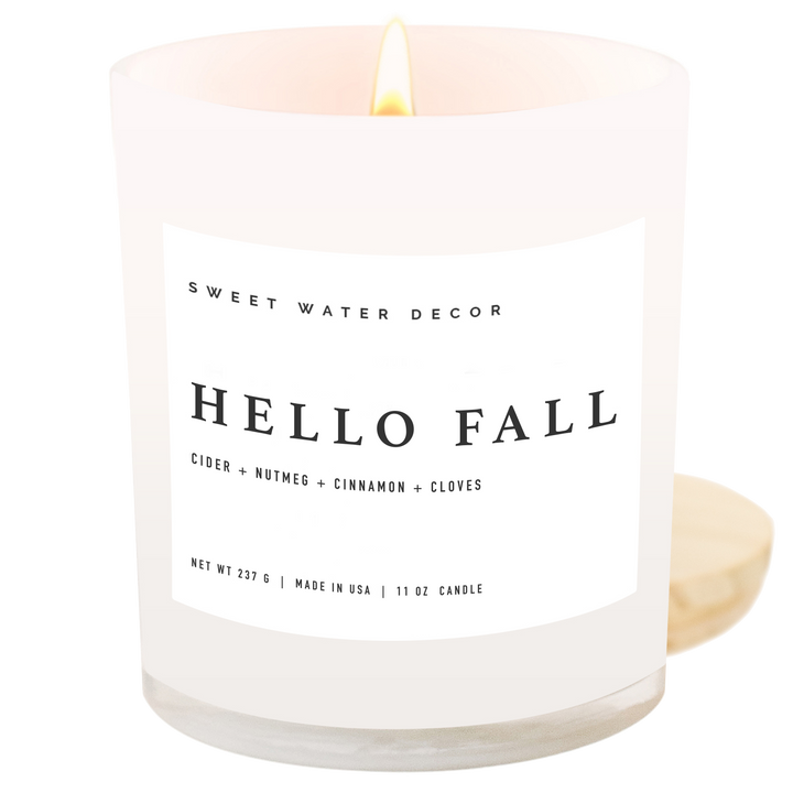Hello Fall 11 oz Soy Candle