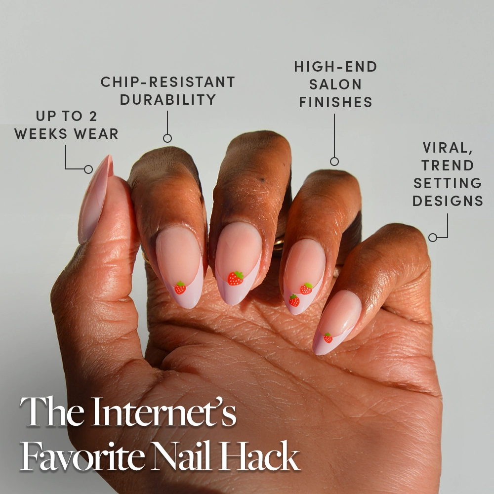 Strawberry Bits Press-On Nails