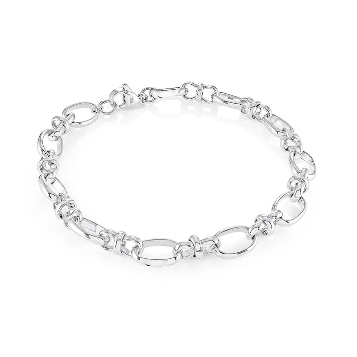 S.STEEL 6MM-CABLE-LINKS 6+1"-BRACELET