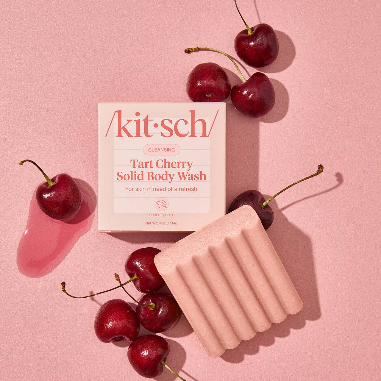 Cleansing Tart Cherry Solid Body Wash