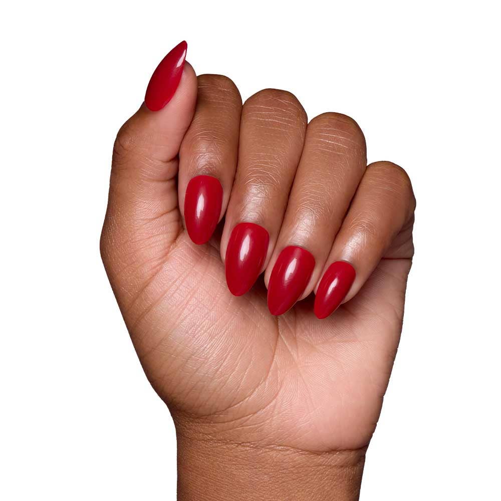Classic Red Press-On Nails | Short Almond