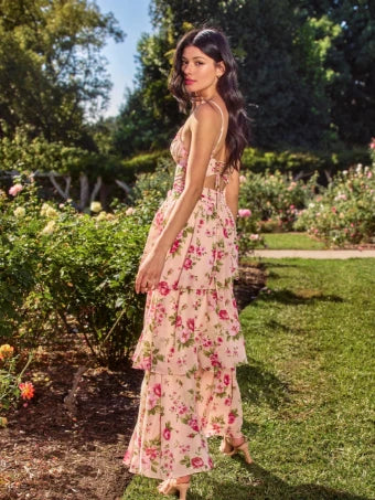 Maxi Lace Up Dress