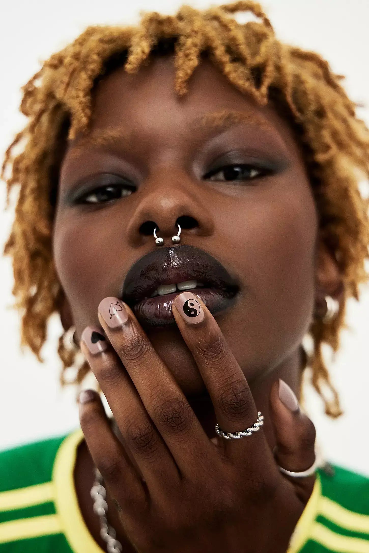 B&W Nail Art Temporary Tattoo Pack