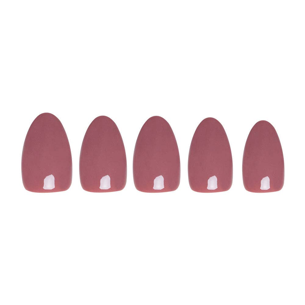 Fall Mauve Press-On Nails | Short Oval