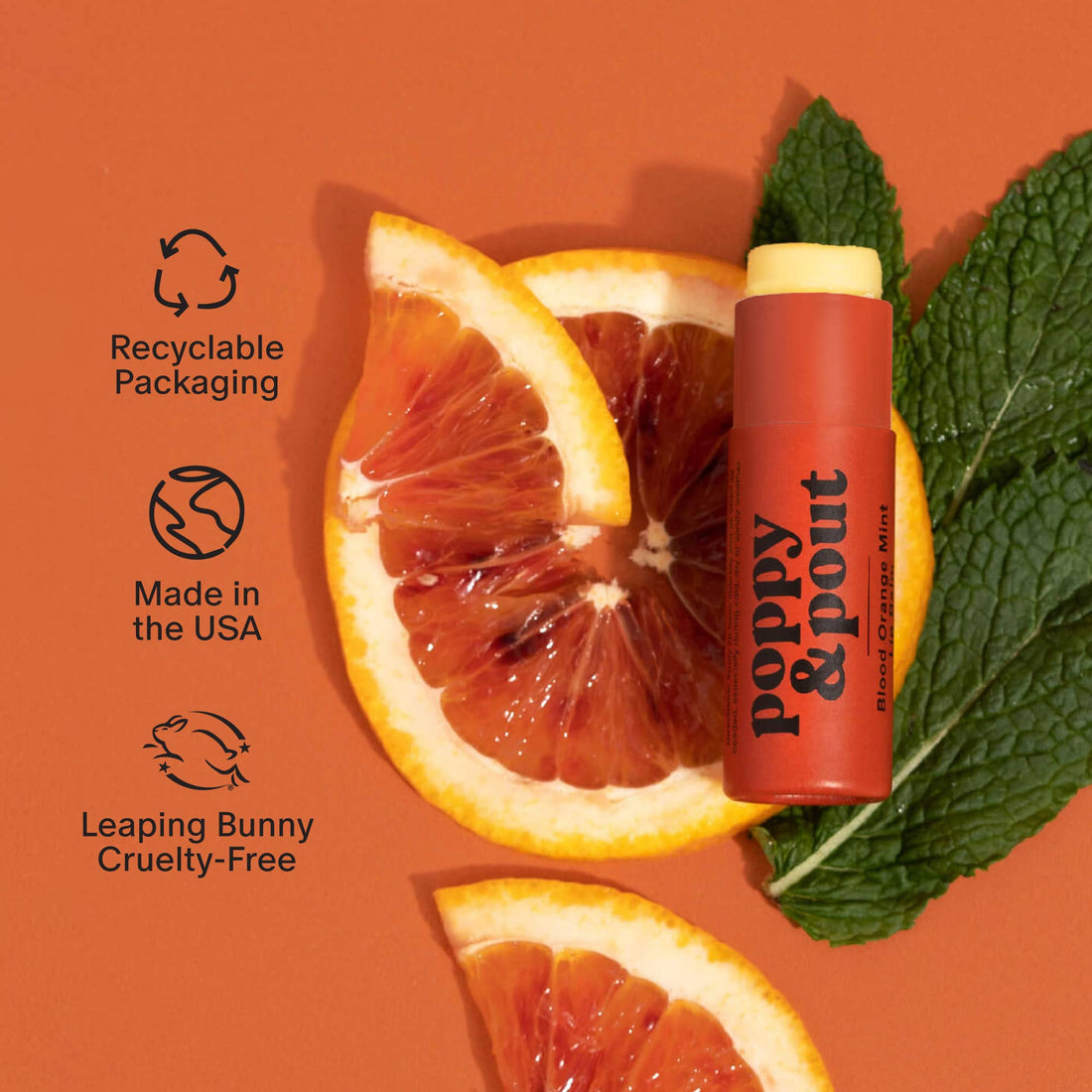 Lip Balm, Blood Orange Mint