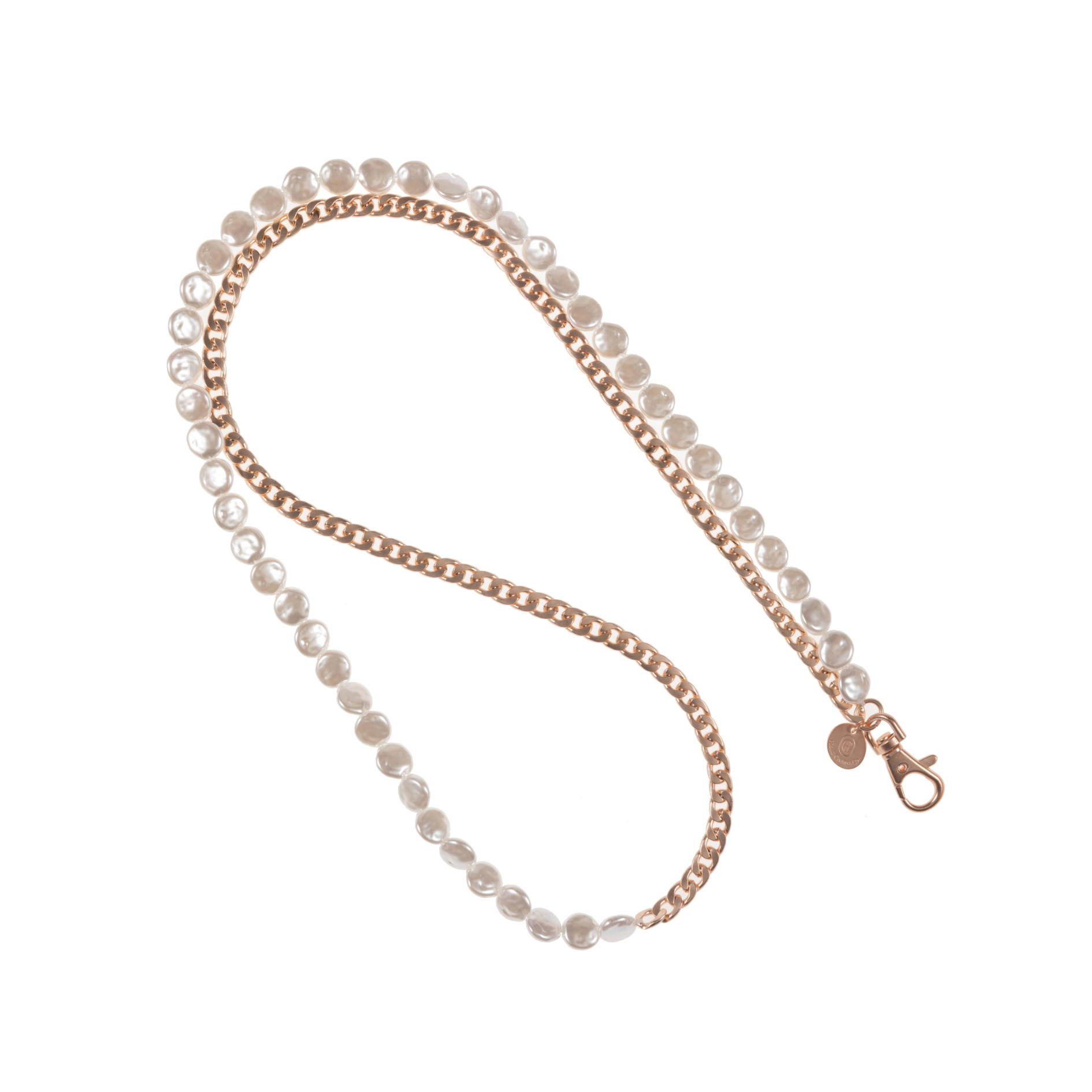Rose Gold & Pearl Crossbody Chain