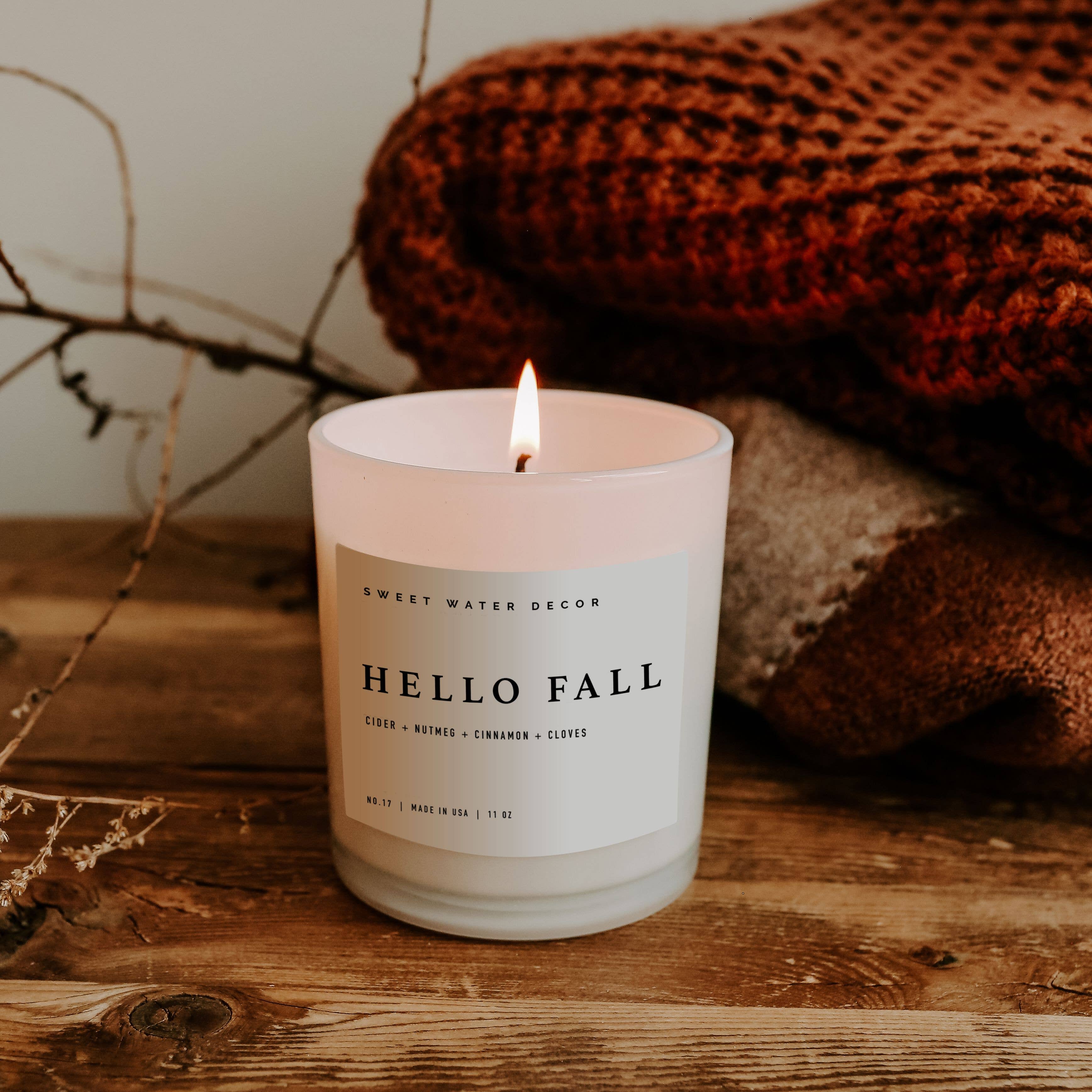 Hello Fall 11 oz Soy Candle