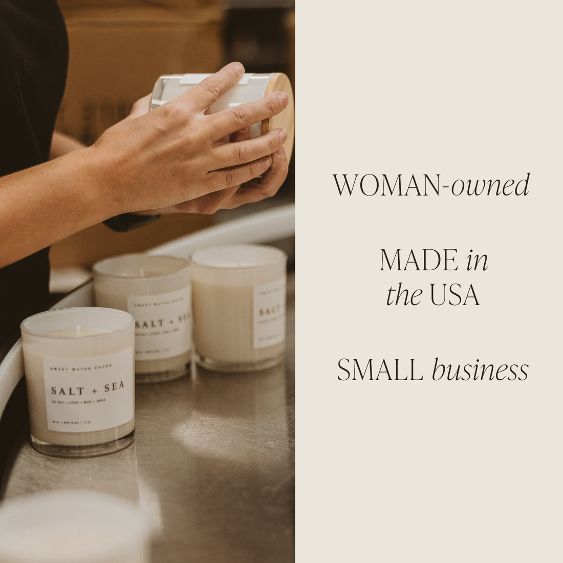 Warm and Cozy 11 oz Soy Candle- Christmas Home Decor & Gifts