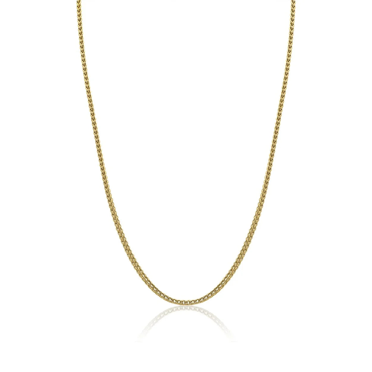 GOLD-IP-S.STEEL POLISHED 3.5MM-ROUND-FRANCO