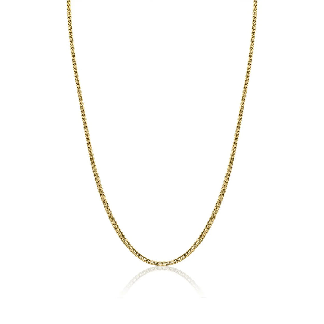 GOLD-IP-S.STEEL POLISHED 3.5MM-ROUND-FRANCO