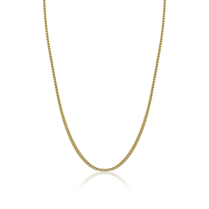 GOLD-IP-S.STEEL POLISHED 3.5MM-ROUND-FRANCO