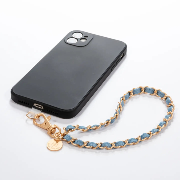 Denim Dream x Matte Gold Wristlet