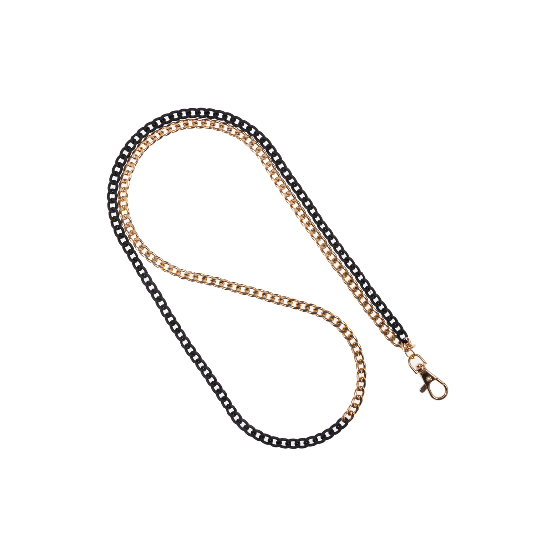 Two Tone Black N' Gold Crossbody Phone Chain