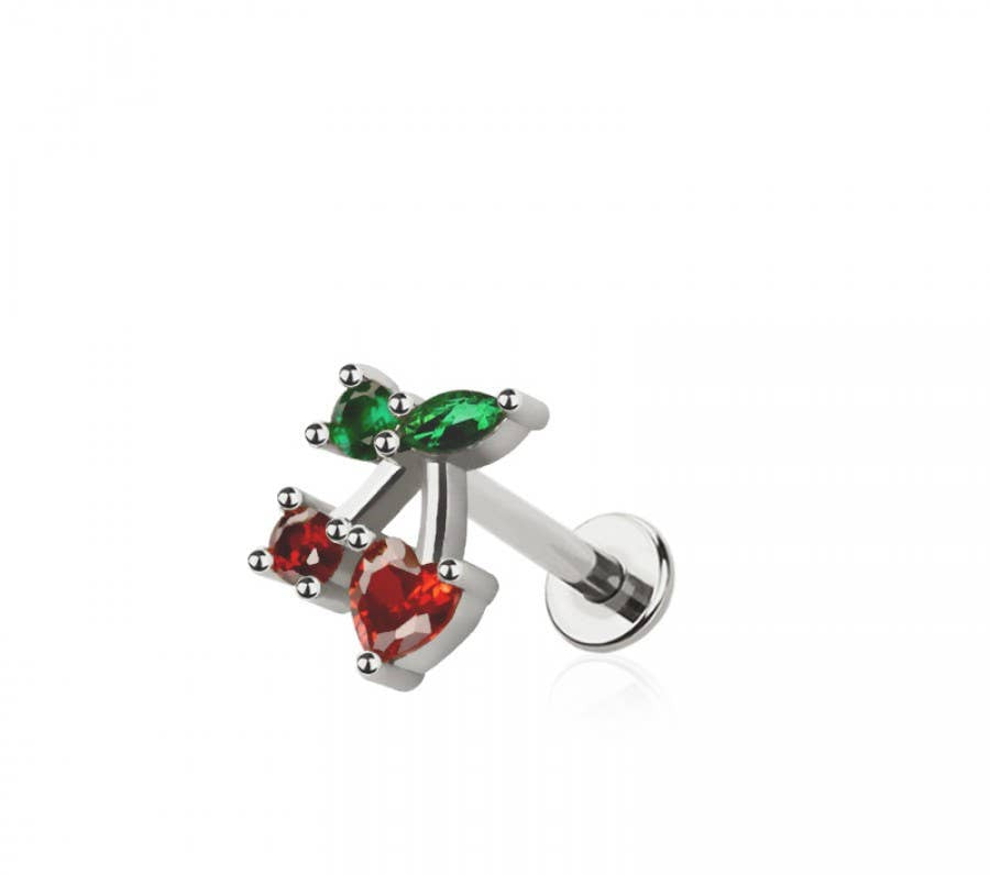 CZ CHERRY TOP 316L SURGICAL STEEL THREADLESS