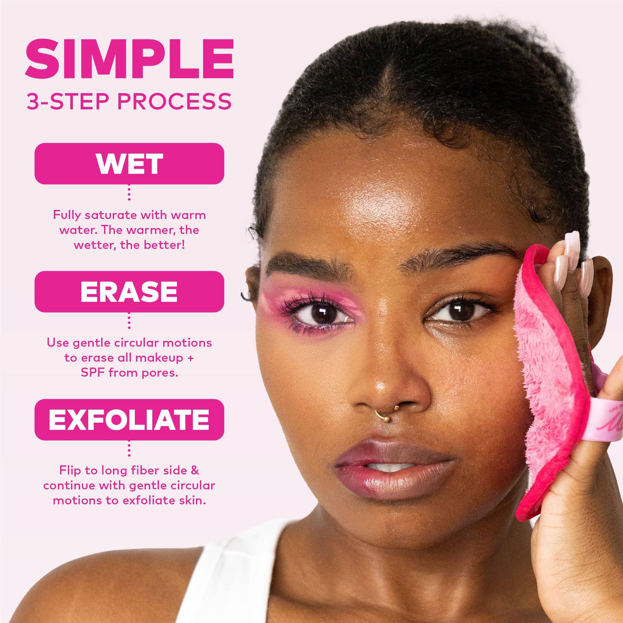 Original Pink MakeUp Eraser PRO | Pink