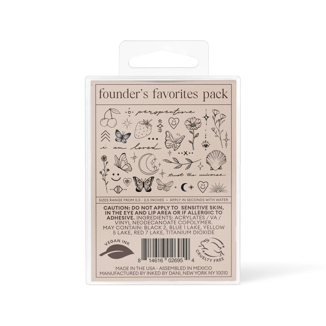 Founders Favorites Temporary Tattoo Pack