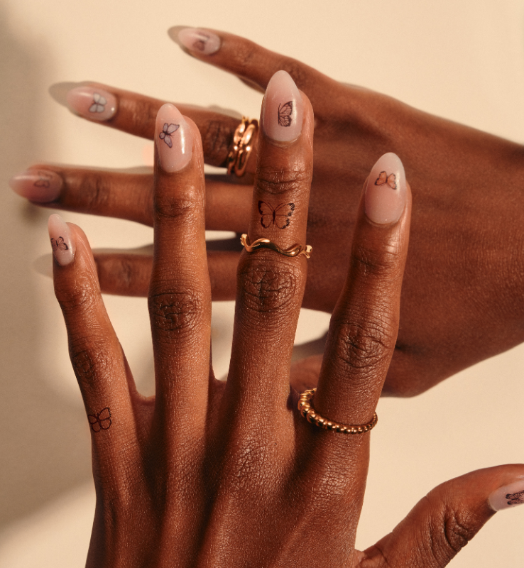 Butterfly Nail Art Temporary Tattoo Pack