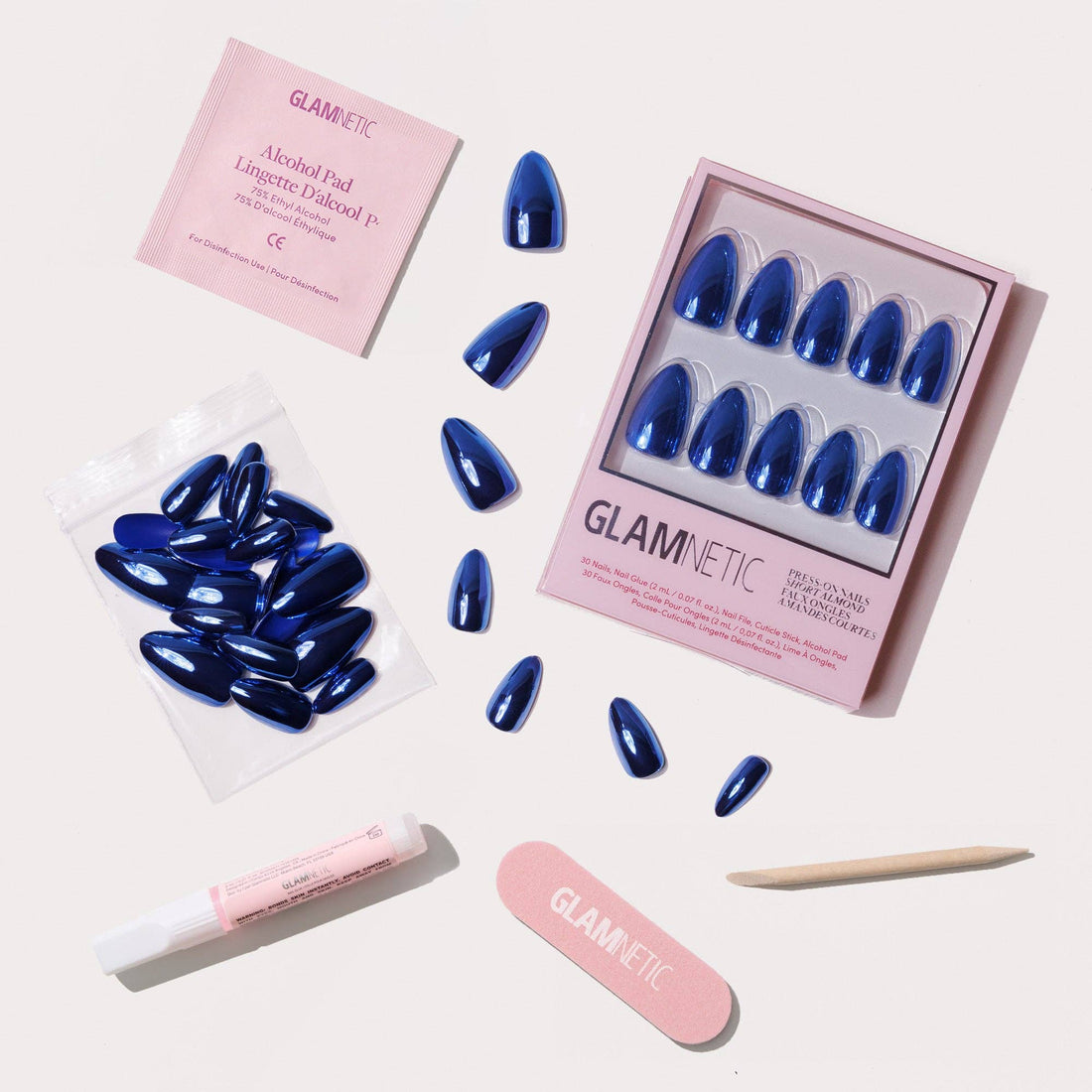Blue Steel Press-On Nails