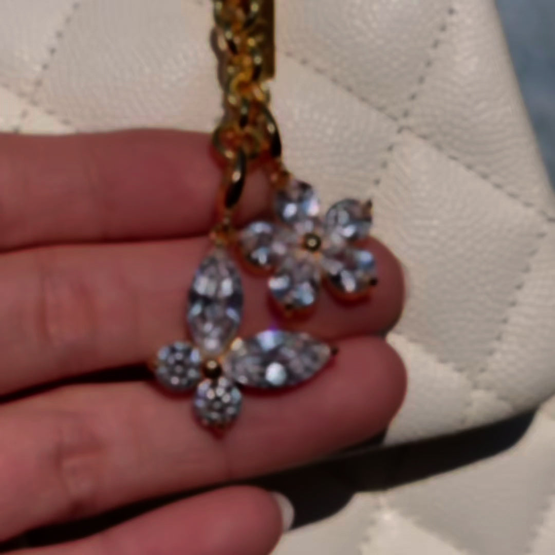 Butterfly Gem Bag Charm