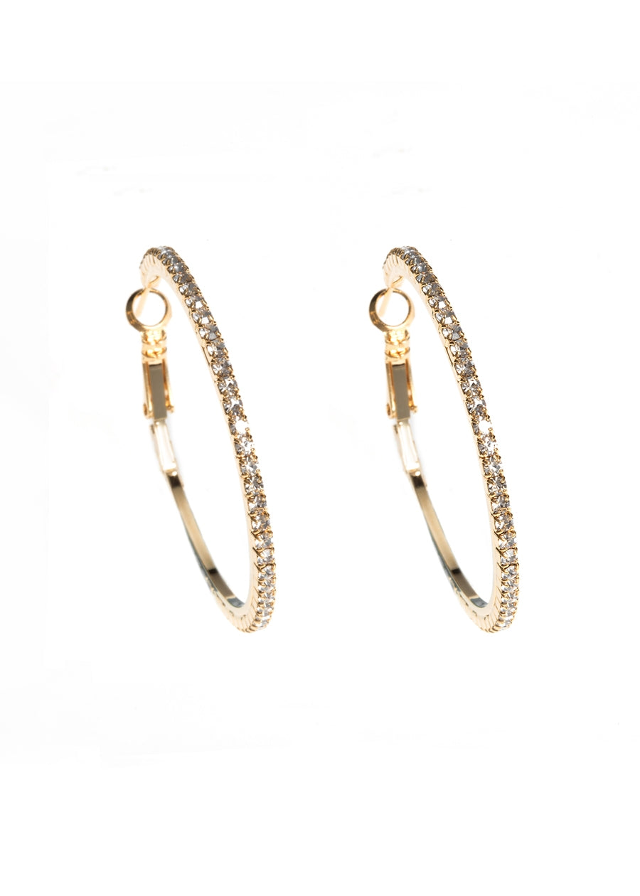 CZ Hoop Earring