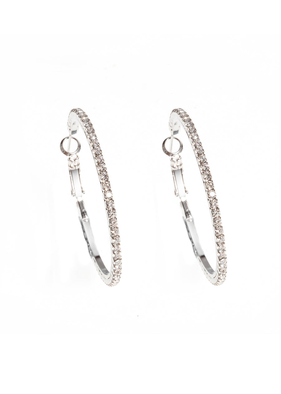 CZ Hoop Earring