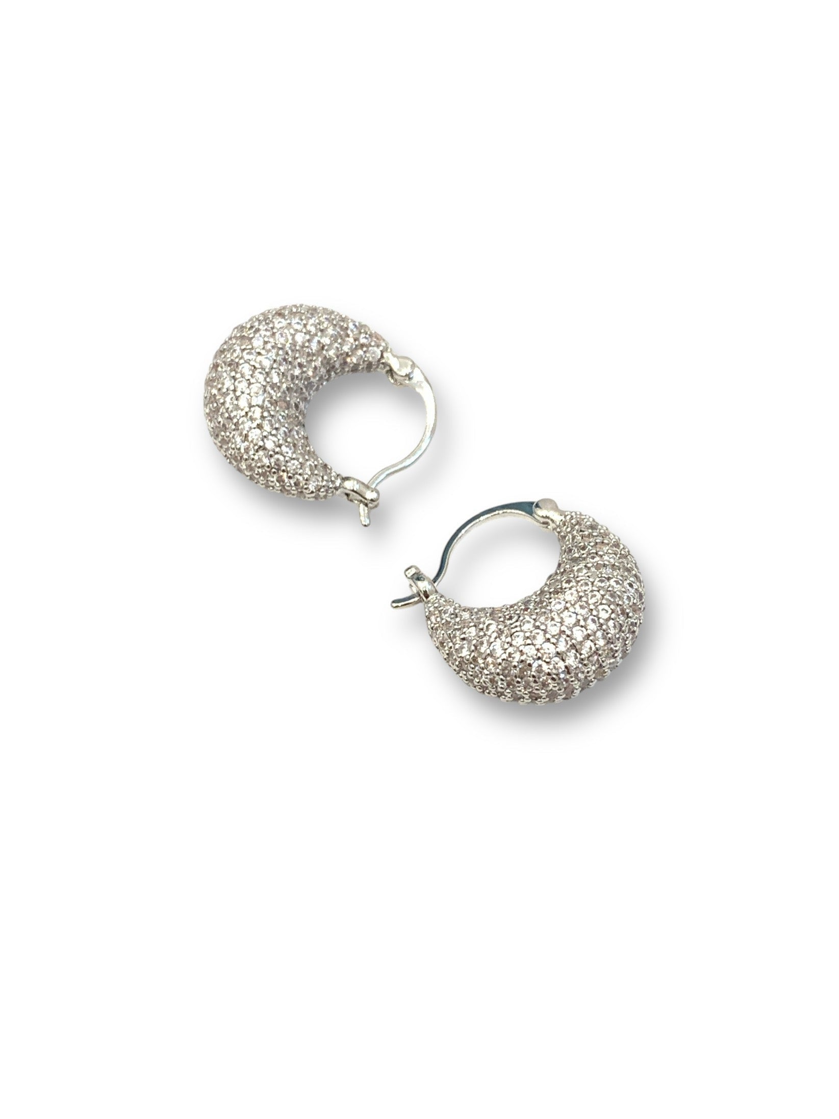 Selene crescent hoop earring