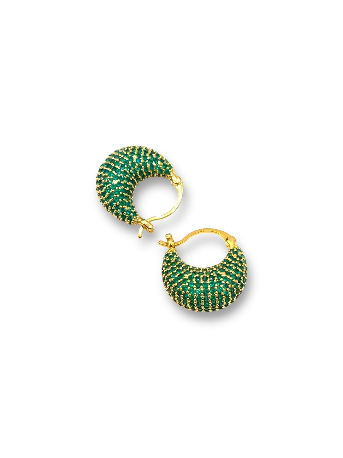Selene crescent hoop earring