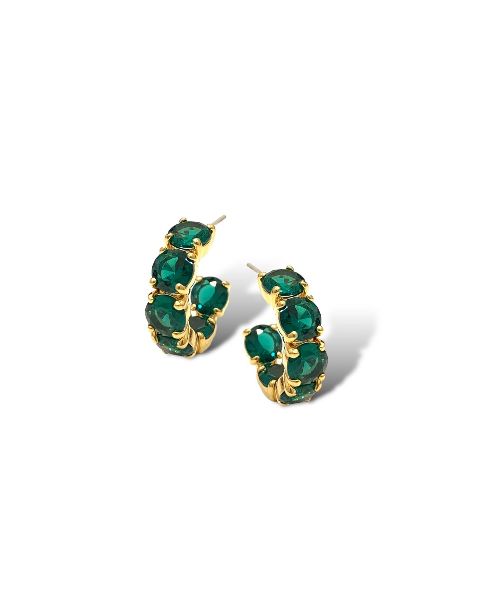 Quinn Hoop Earring | Emerald