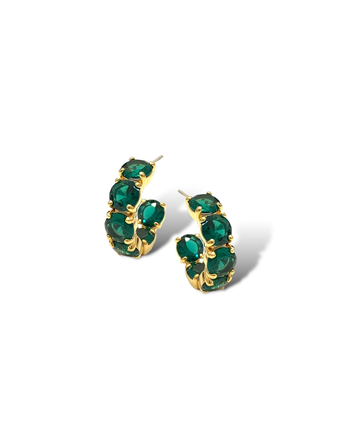 Quinn Hoop Earring | Emerald