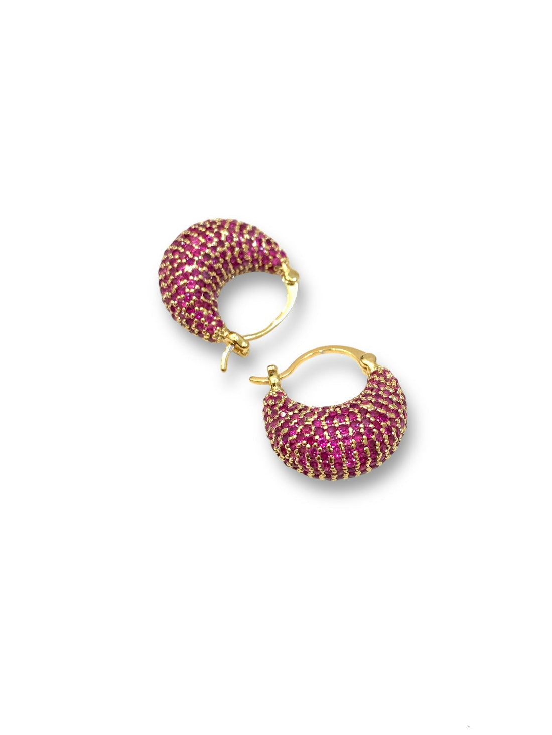 Selene crescent hoop earring
