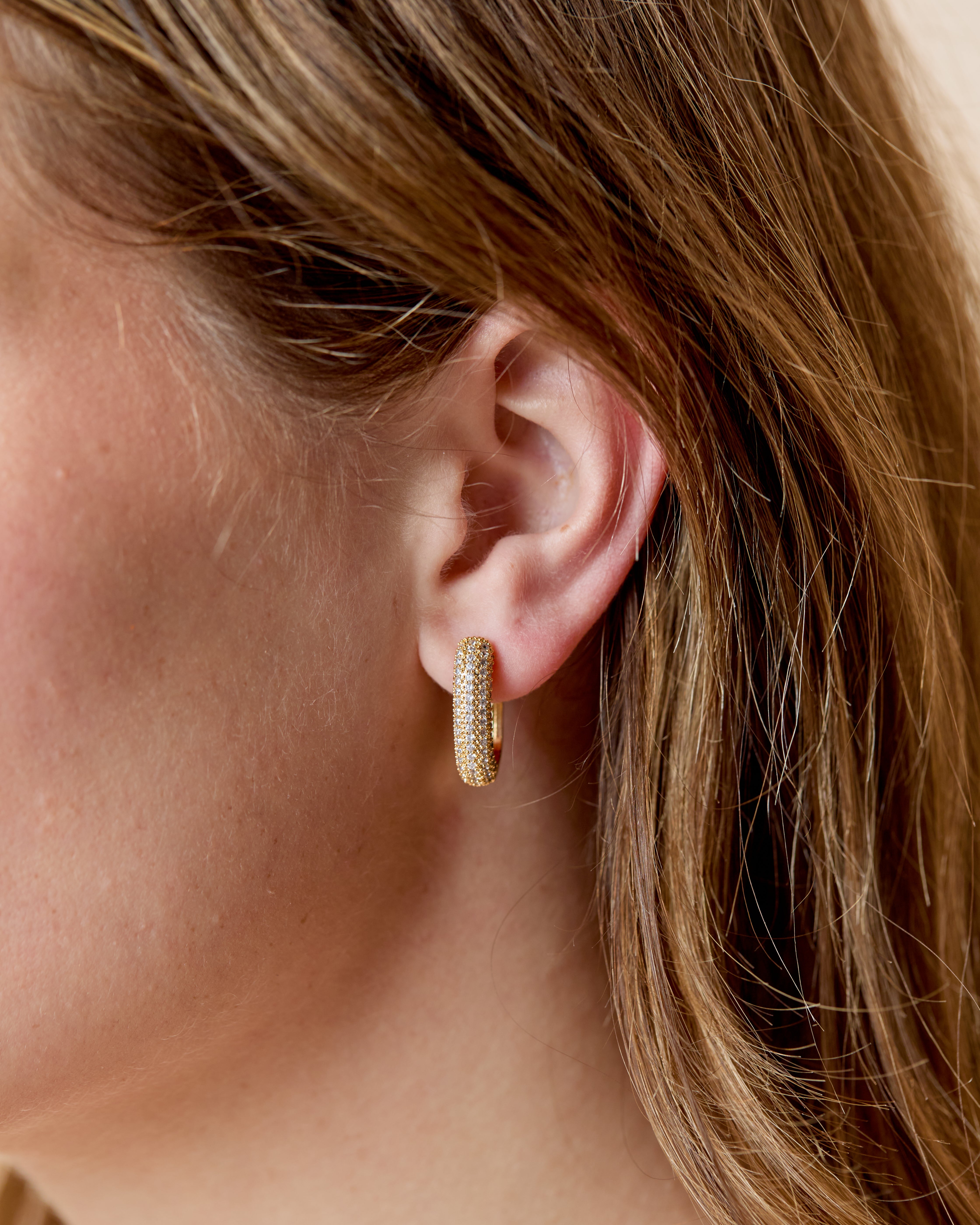 Madison 5 rows oval hoop earring