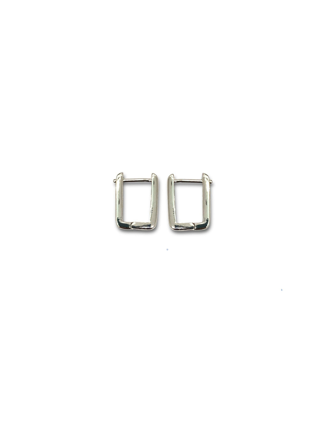 Zoey rounded rectangular huggie earring