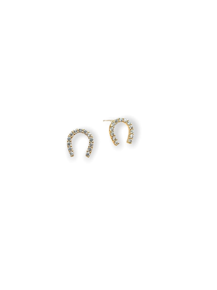 Cilla horse shoe stud earring