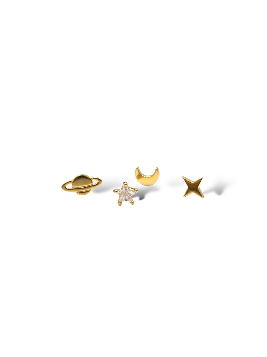 Ivy set of 4 single stud earring