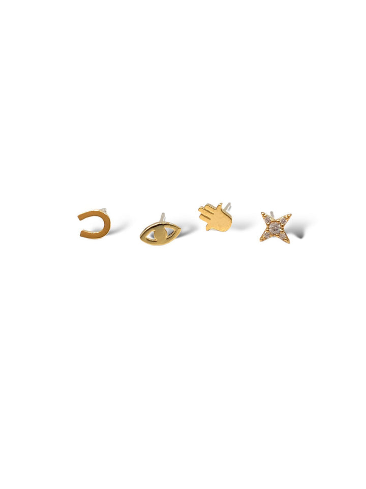 Ivy set of 4 single stud earring
