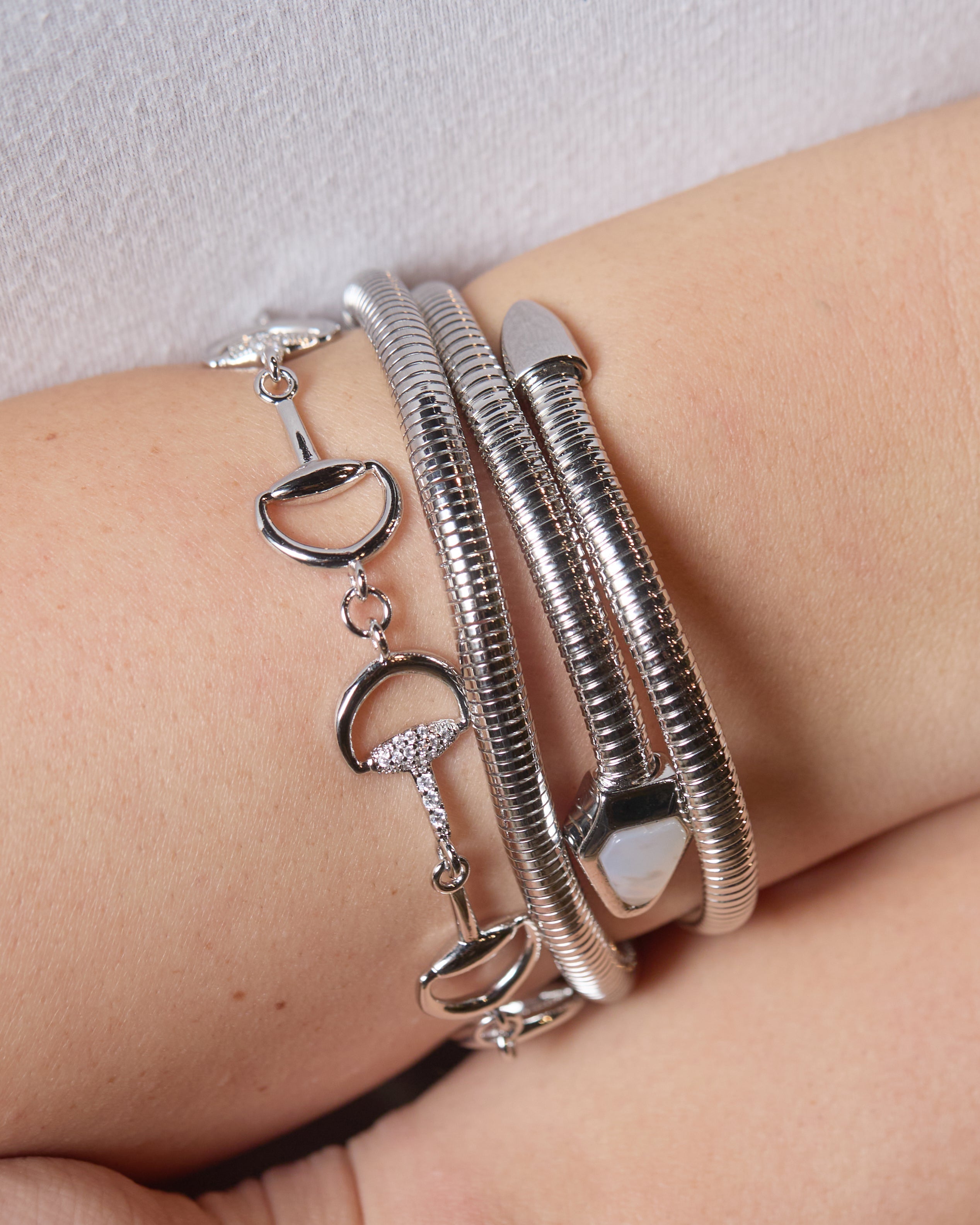 Eve coil stretch bracelet