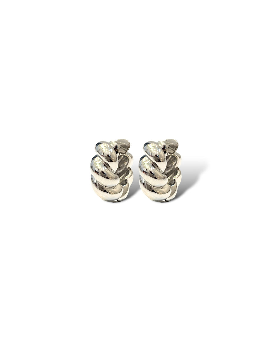 Harper twisted huggie earring