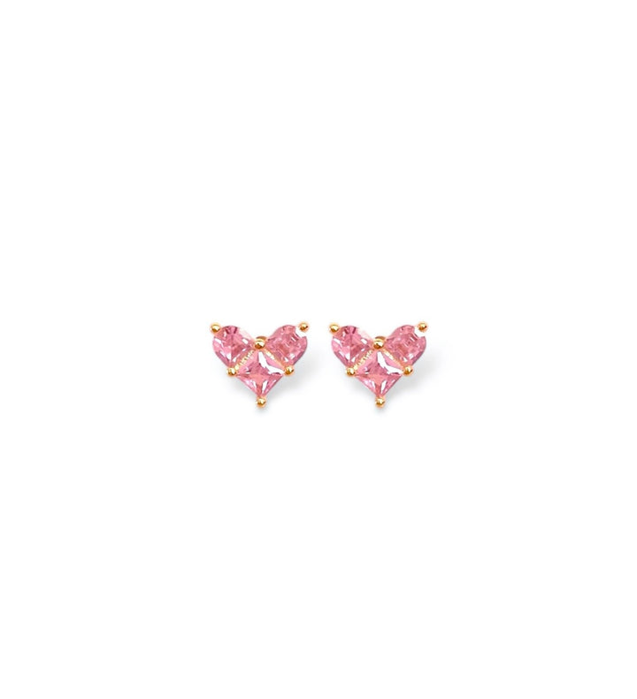 Amara Heart Stud Earrings