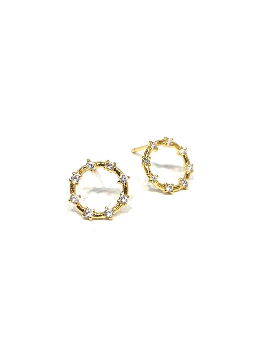 Charlotte circle stud earring