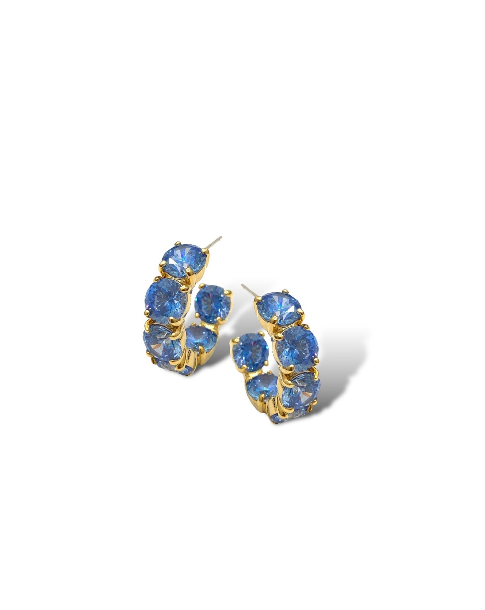 Quinn Hoop Earring | Aqua